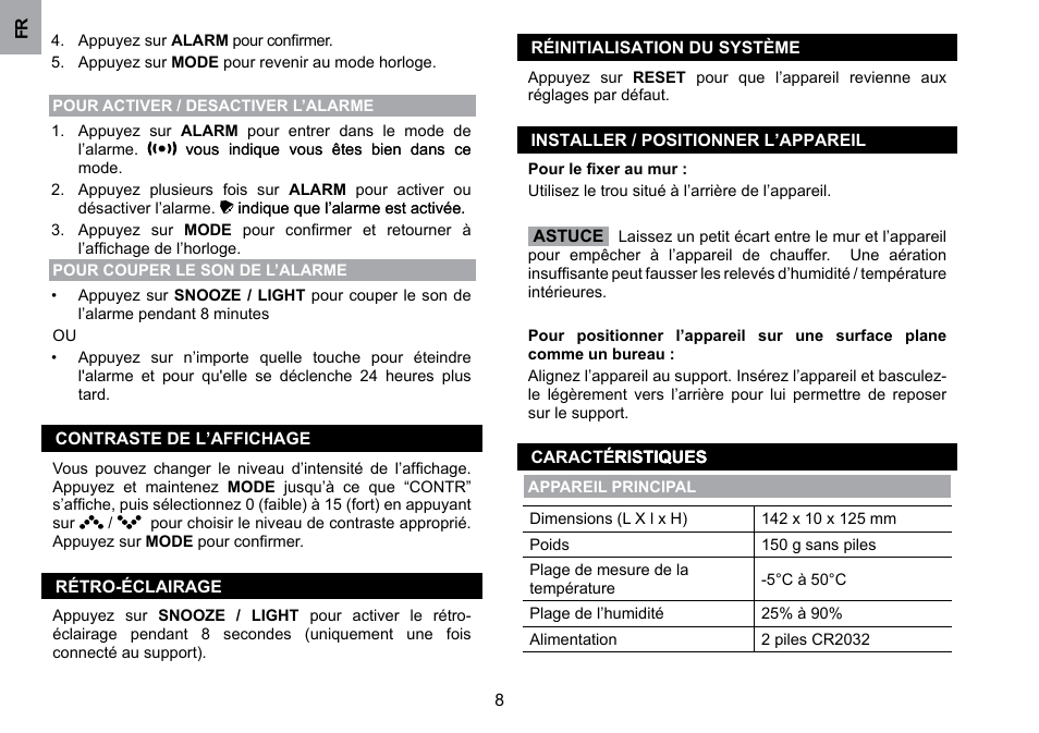 Oregon Scientific WMH800 User Manual | Page 38 / 78