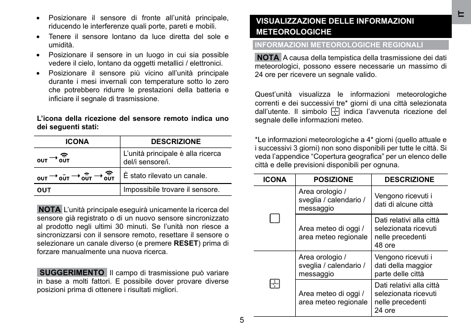 Oregon Scientific WMH800 User Manual | Page 45 / 78