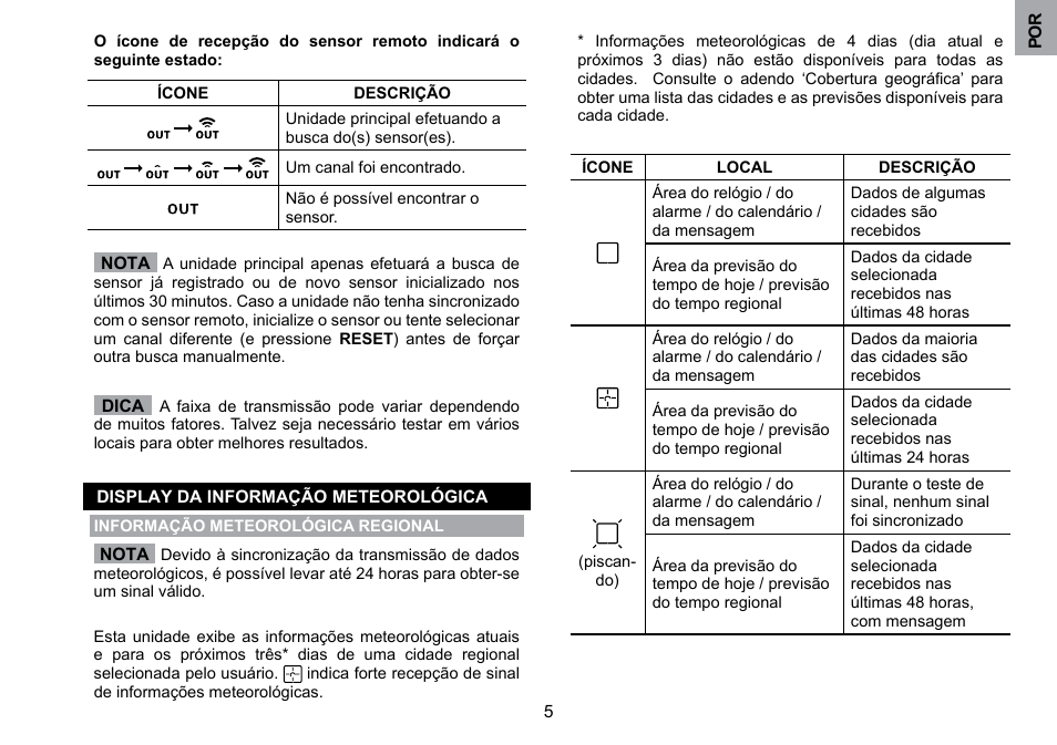 Oregon Scientific WMH800 User Manual | Page 63 / 78