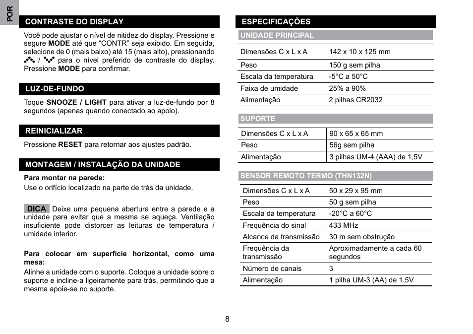 Oregon Scientific WMH800 User Manual | Page 66 / 78