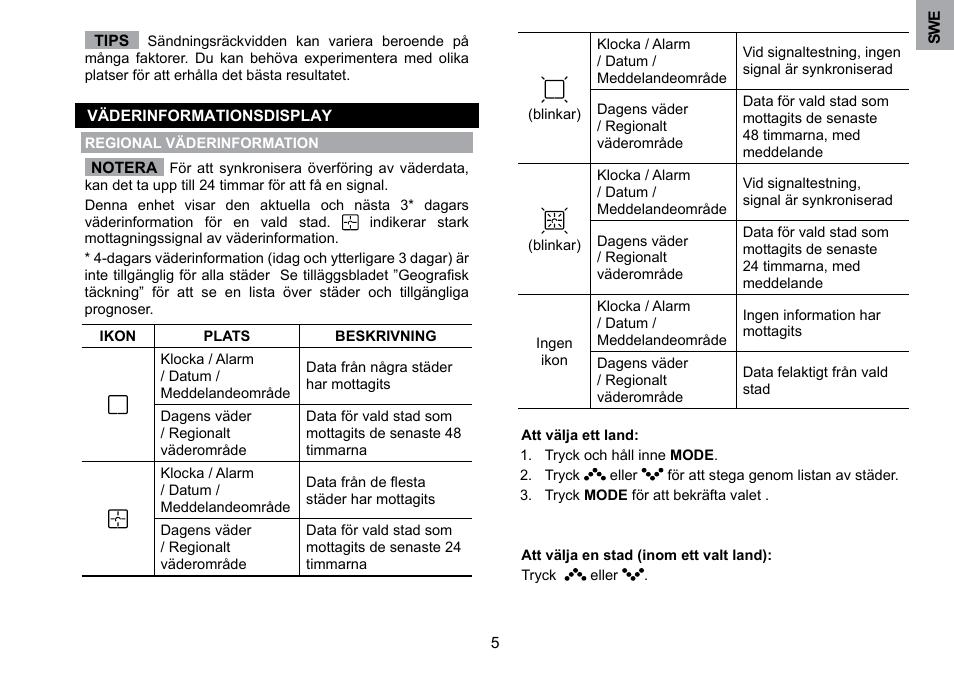 Oregon Scientific WMH800 User Manual | Page 73 / 78