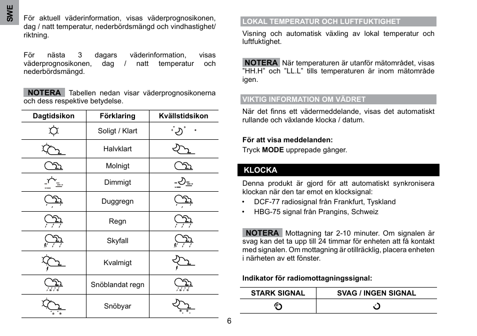 Oregon Scientific WMH800 User Manual | Page 74 / 78