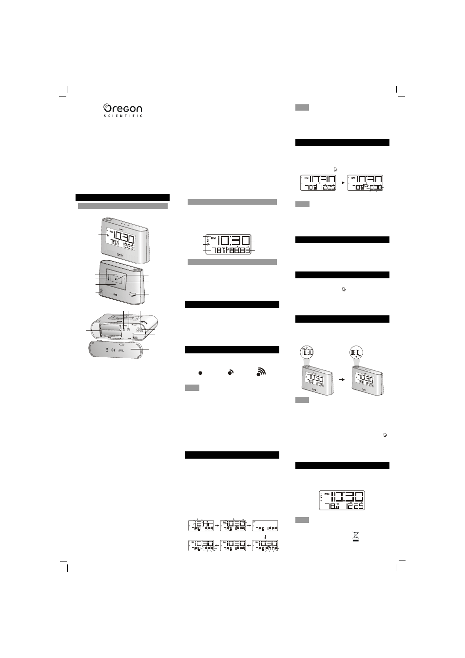 Oregon Scientific EW96 User Manual | 2 pages