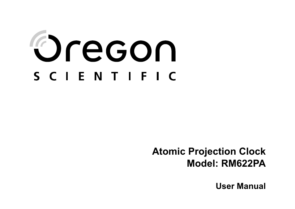 Atomic projection clock model: rm622pa | Oregon Scientific RM622PA User Manual | Page 12 / 12
