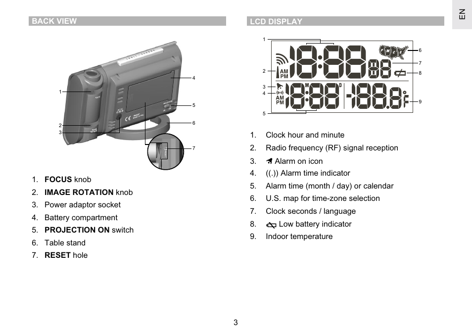 Oregon Scientific RM622PA User Manual | Page 3 / 12