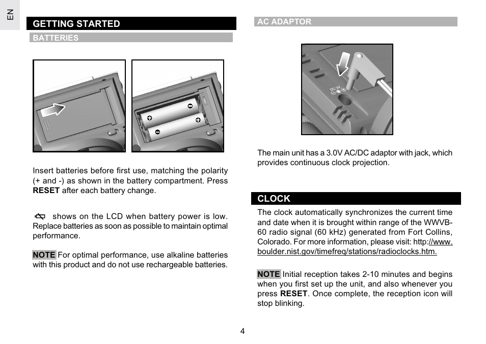 Oregon Scientific RM622PA User Manual | Page 4 / 12