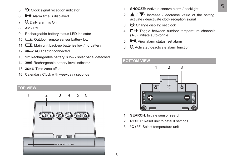 Oregon Scientific BAR332ESA User Manual | Page 5 / 40