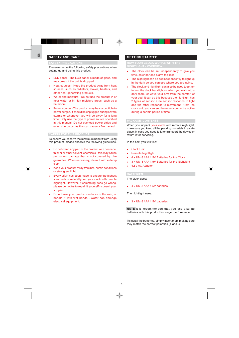 Oregon Scientific JMR868A User Manual | Page 4 / 13