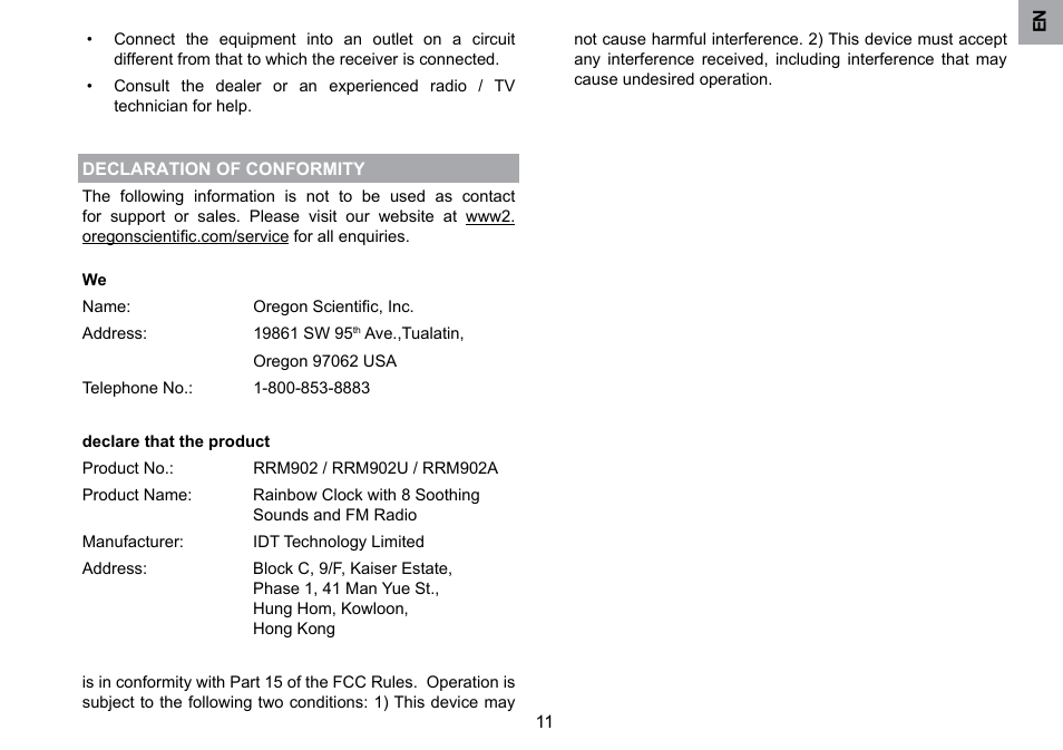 Oregon Scientific RRM902 User Manual | Page 12 / 84