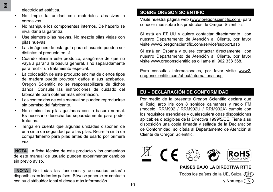 Oregon Scientific RRM902 User Manual | Page 22 / 84