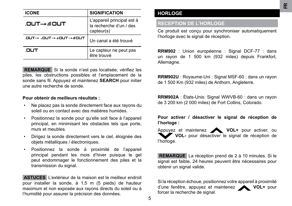 Oregon Scientific RRM902 User Manual | Page 38 / 84