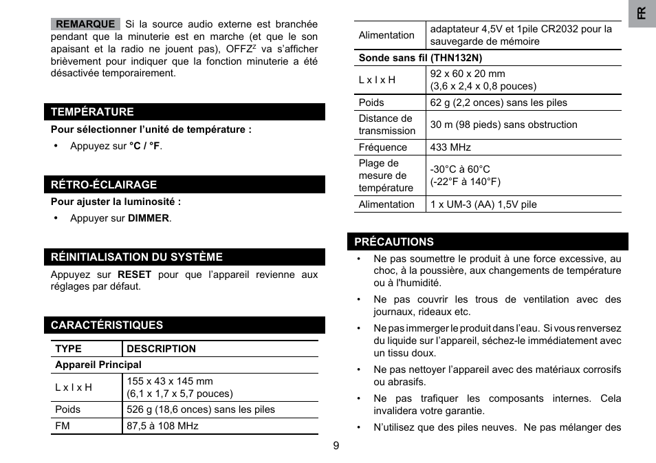 Oregon Scientific RRM902 User Manual | Page 42 / 84