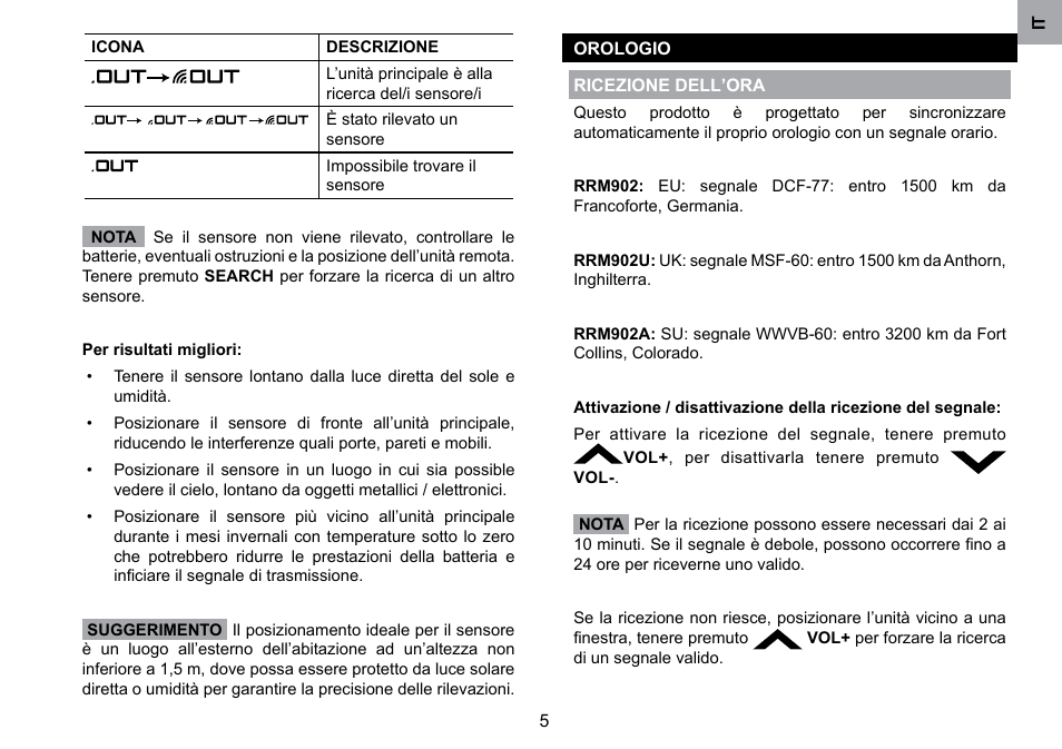 Oregon Scientific RRM902 User Manual | Page 48 / 84