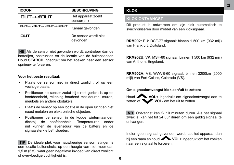 Oregon Scientific RRM902 User Manual | Page 58 / 84