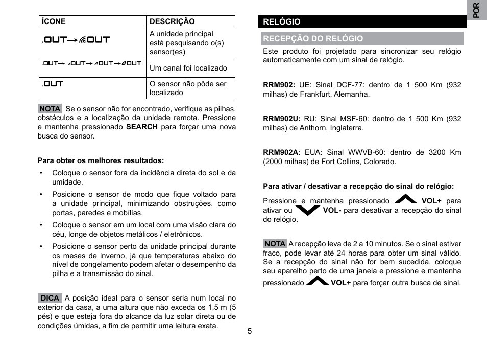 Oregon Scientific RRM902 User Manual | Page 68 / 84