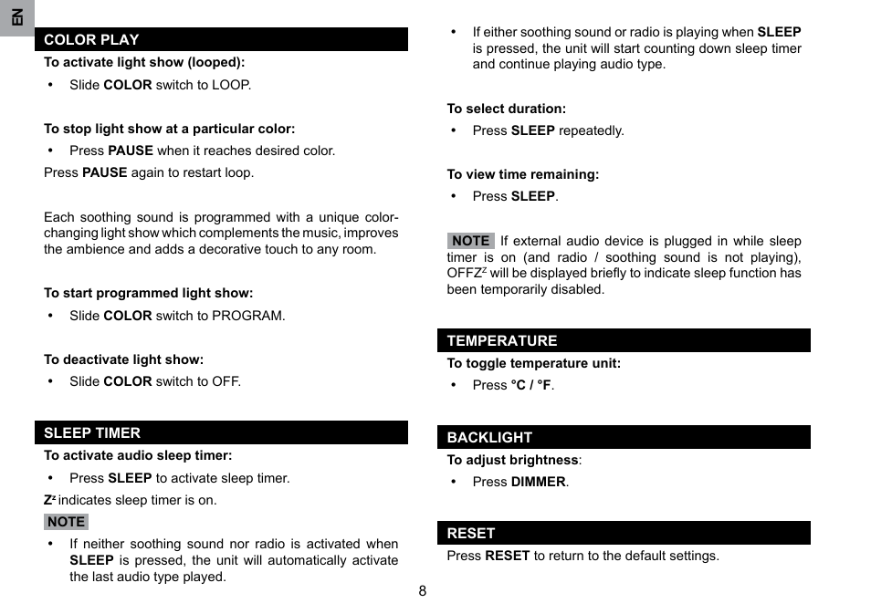 Oregon Scientific RRM902 User Manual | Page 9 / 84