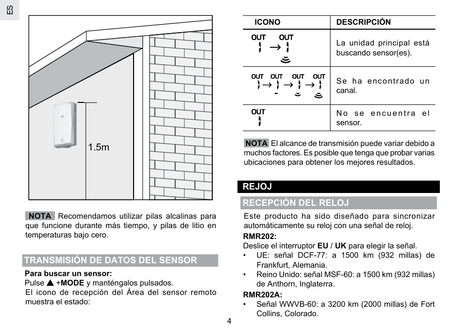 Oregon Scientific RMR202A User Manual | Page 12 / 58