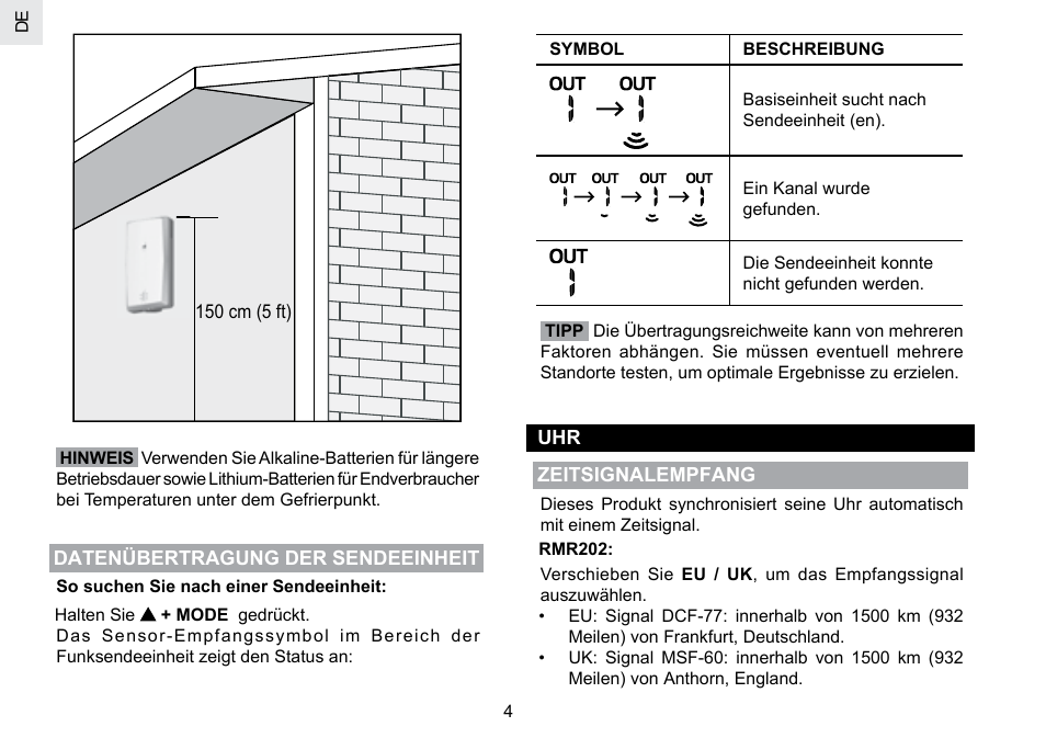 Oregon Scientific RMR202A User Manual | Page 19 / 58