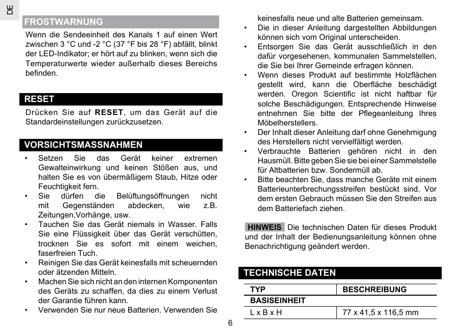 Oregon Scientific RMR202A User Manual | Page 21 / 58