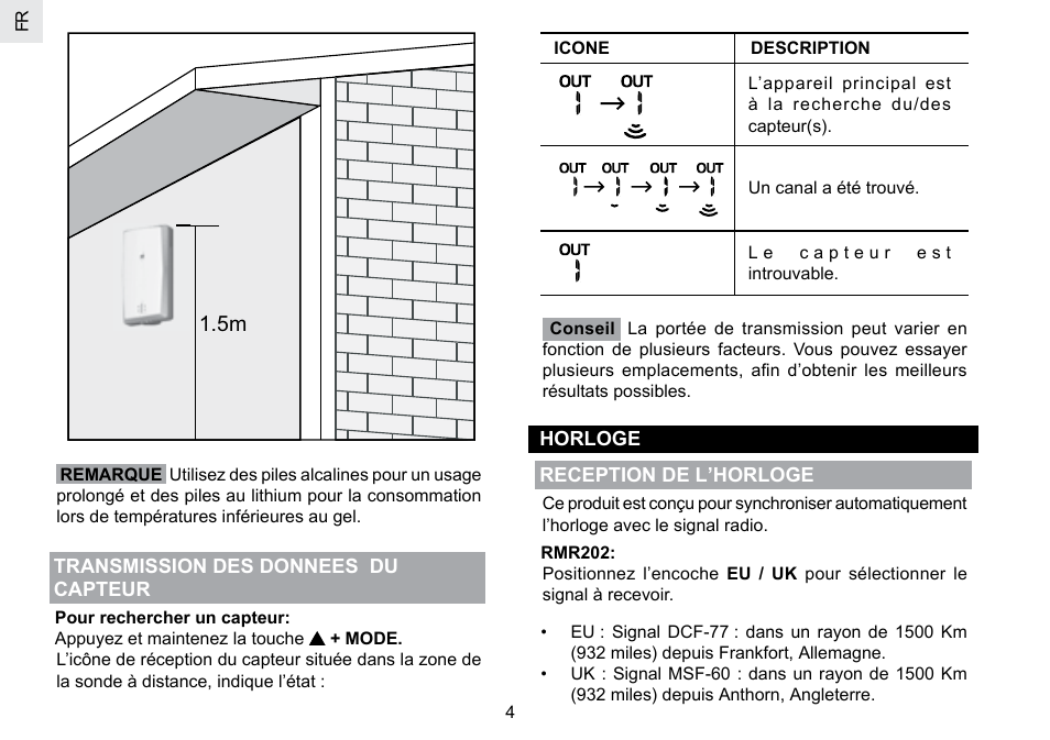 Oregon Scientific RMR202A User Manual | Page 26 / 58