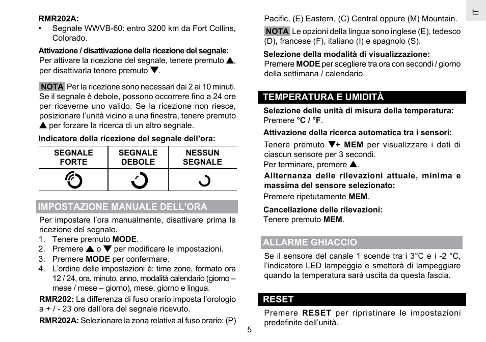 Oregon Scientific RMR202A User Manual | Page 34 / 58
