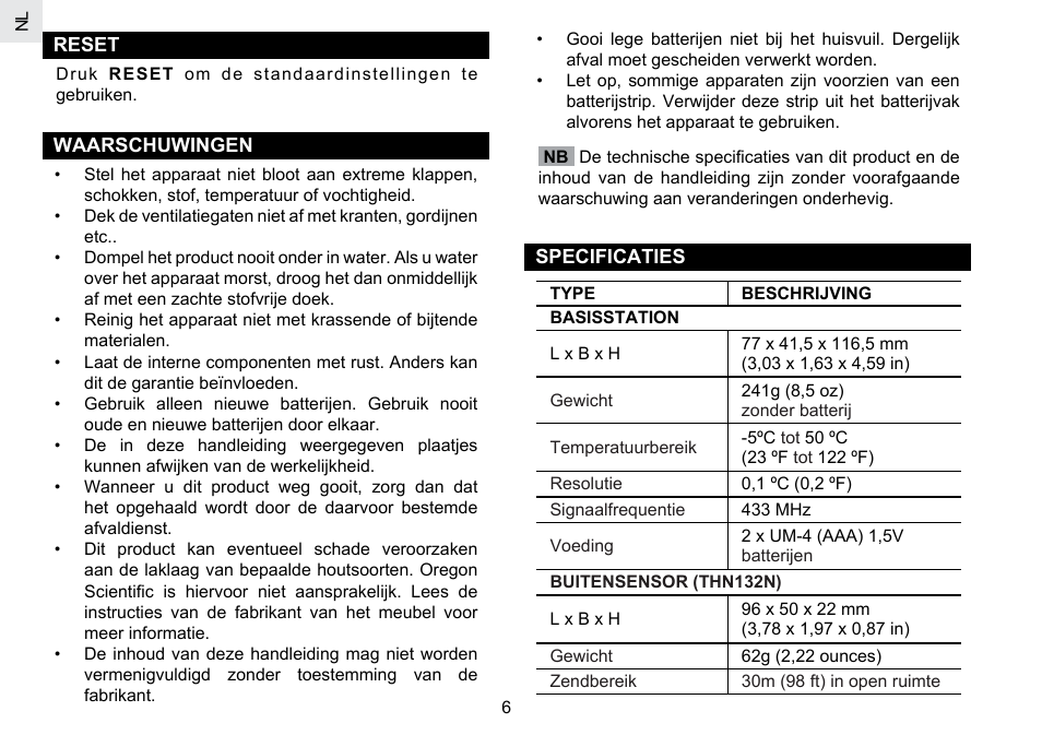 Oregon Scientific RMR202A User Manual | Page 42 / 58