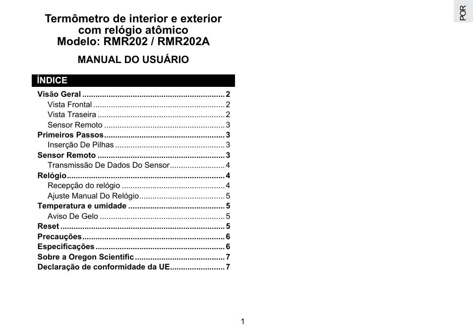Oregon Scientific RMR202A User Manual | Page 44 / 58