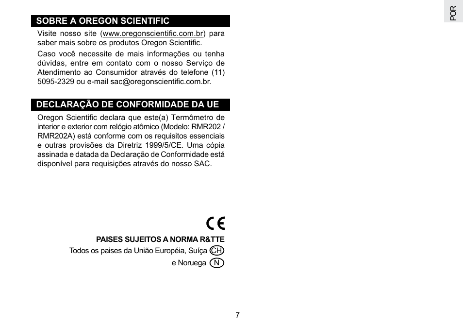 Oregon Scientific RMR202A User Manual | Page 50 / 58