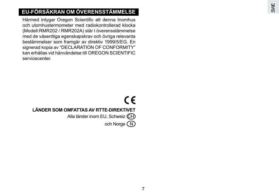Oregon Scientific RMR202A User Manual | Page 57 / 58
