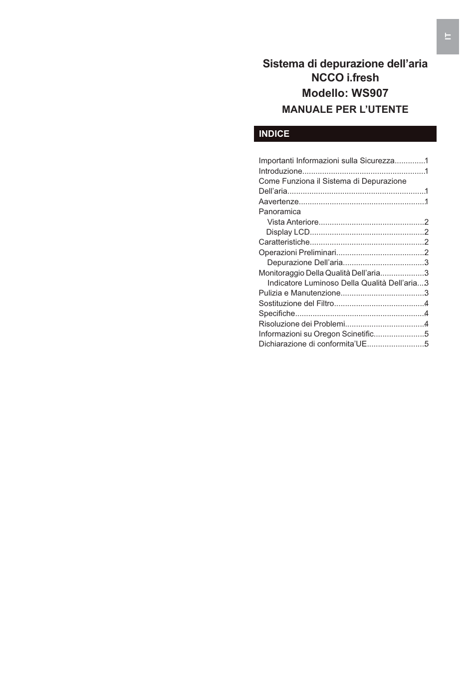 Oregon Scientific i.fresh WS907 User Manual | Page 11 / 77