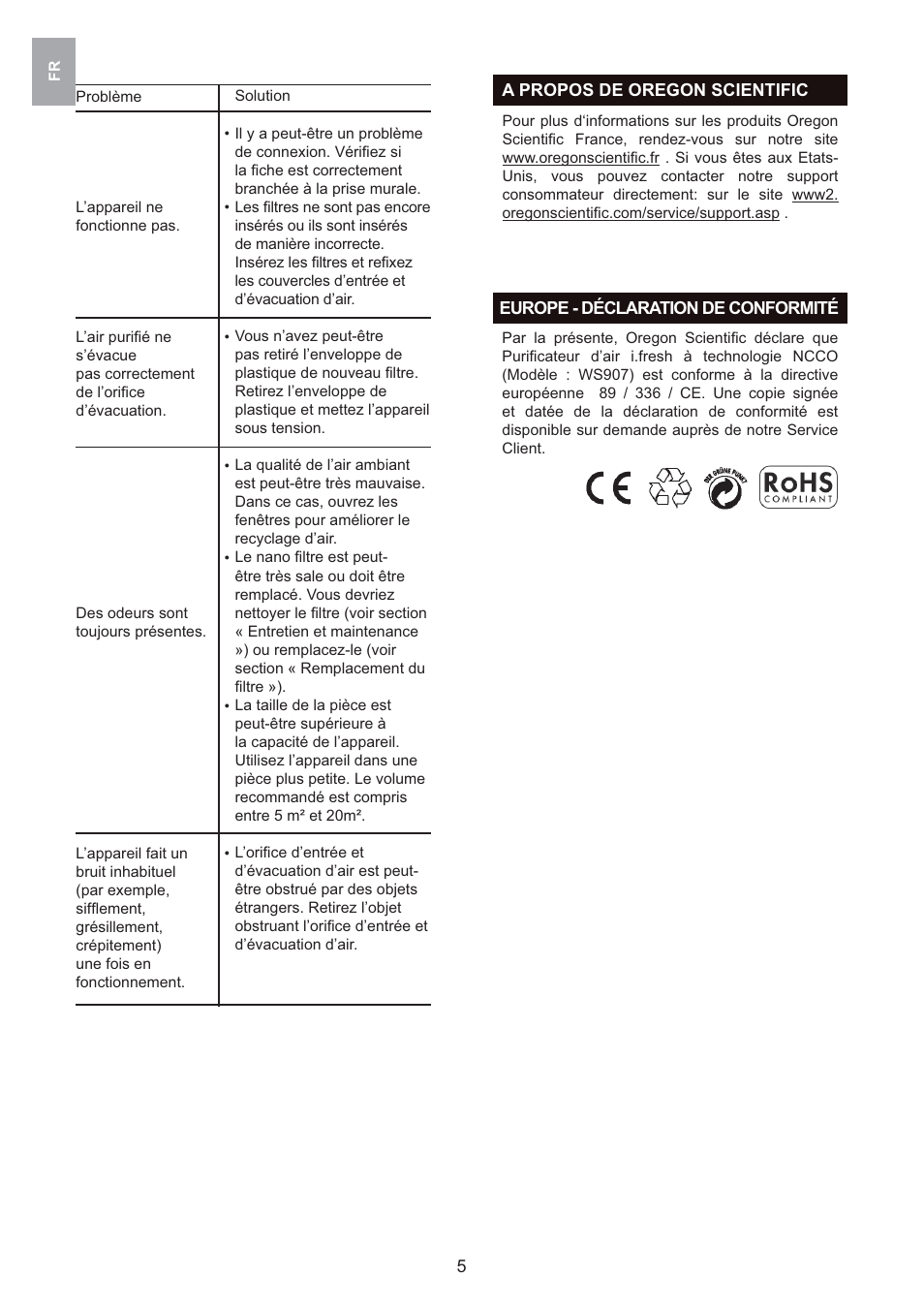 Oregon Scientific i.fresh WS907 User Manual | Page 24 / 77