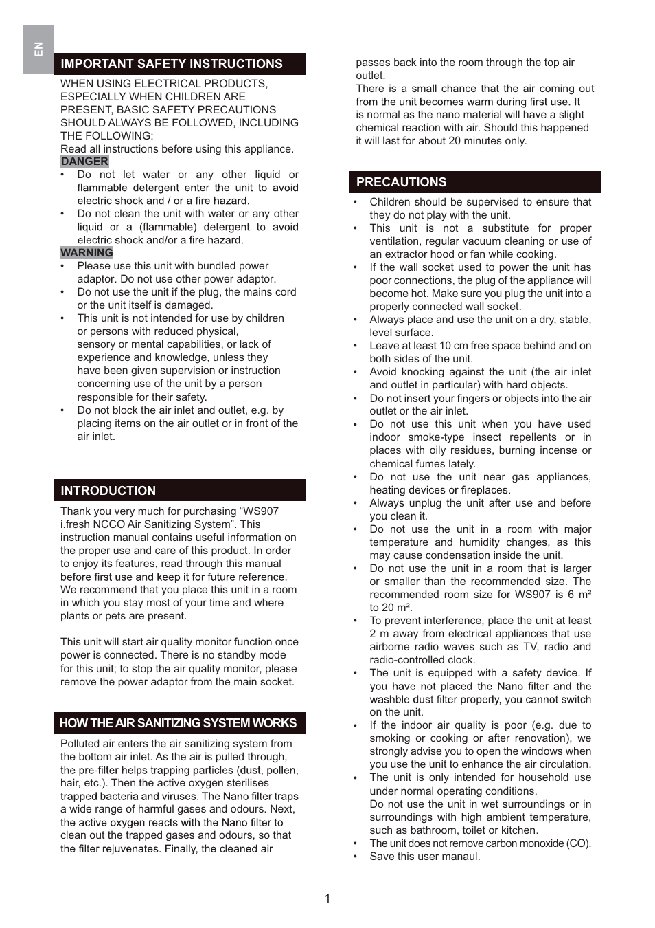 Oregon Scientific i.fresh WS907 User Manual | Page 4 / 77