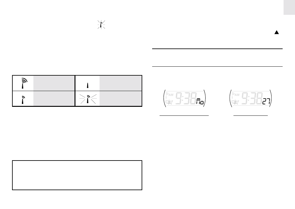 Seconds” and day-of-the-week display | Oregon Scientific RM962A User Manual | Page 3 / 7