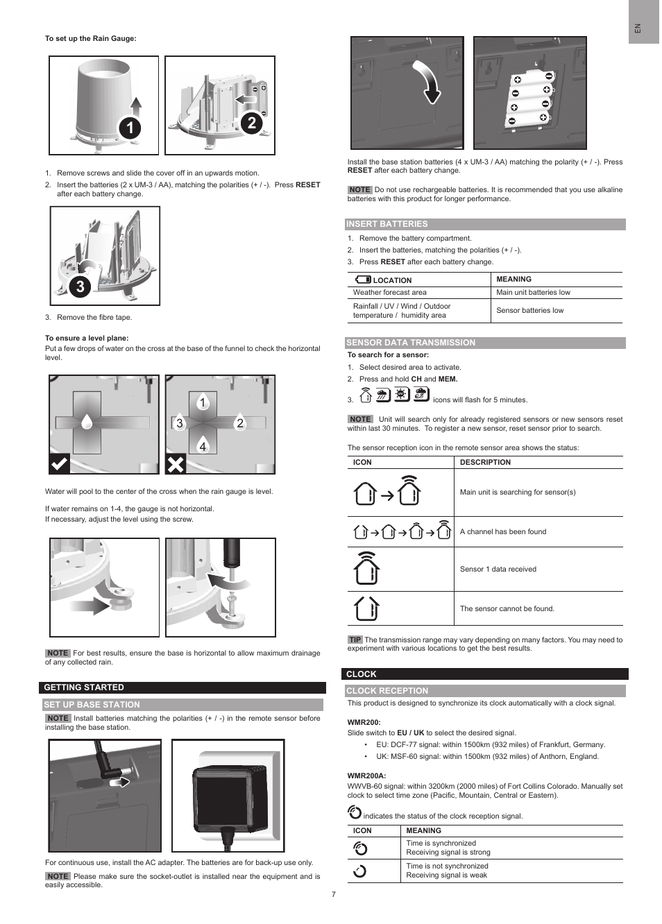 Oregon Scientific WMR200 User Manual | Page 7 / 11