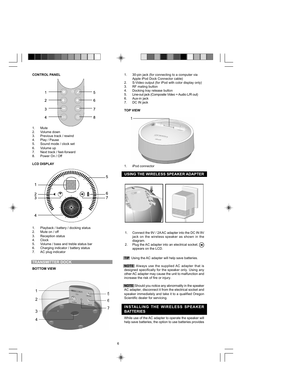 Oregon Scientific IB368 User Manual | Page 6 / 18