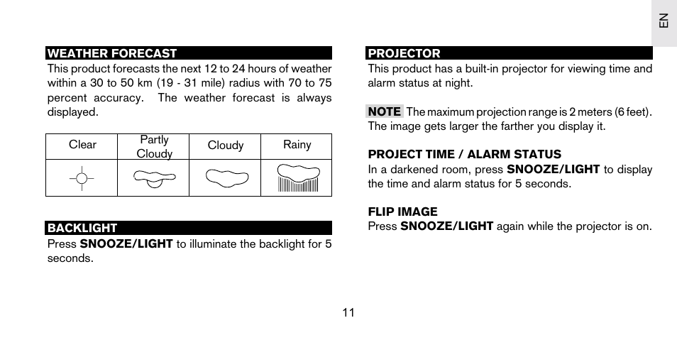 Oregon Scientific S+ARCK PS-S02/PS-S02U User Manual | Page 12 / 18