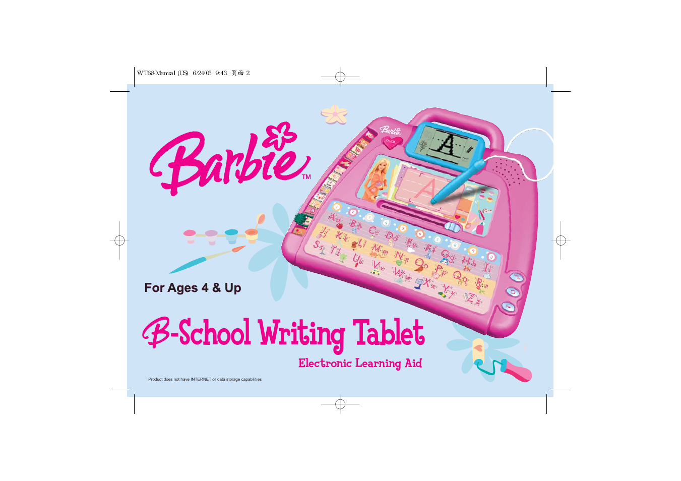 School writing tablet | Oregon Scientific School Writing Tablet 086-003875-034 User Manual | Page 2 / 20