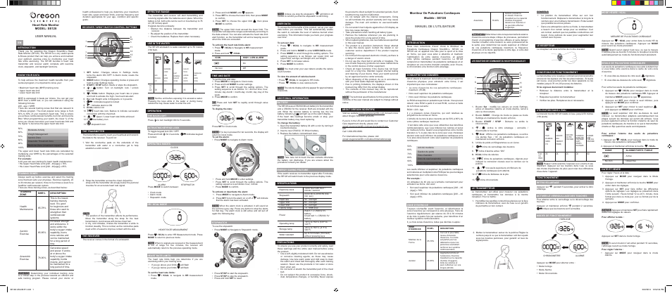 Oregon Scientific SE128 User Manual | 2 pages