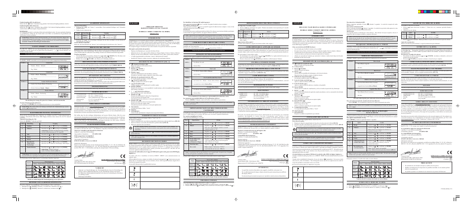 Oregon Scientific DIGITAL TRAVEL RADIO-FREQUENCY (RF) CONTROLLED CLOCK RM822 (UK VERSION RM823) User Manual | Page 2 / 2