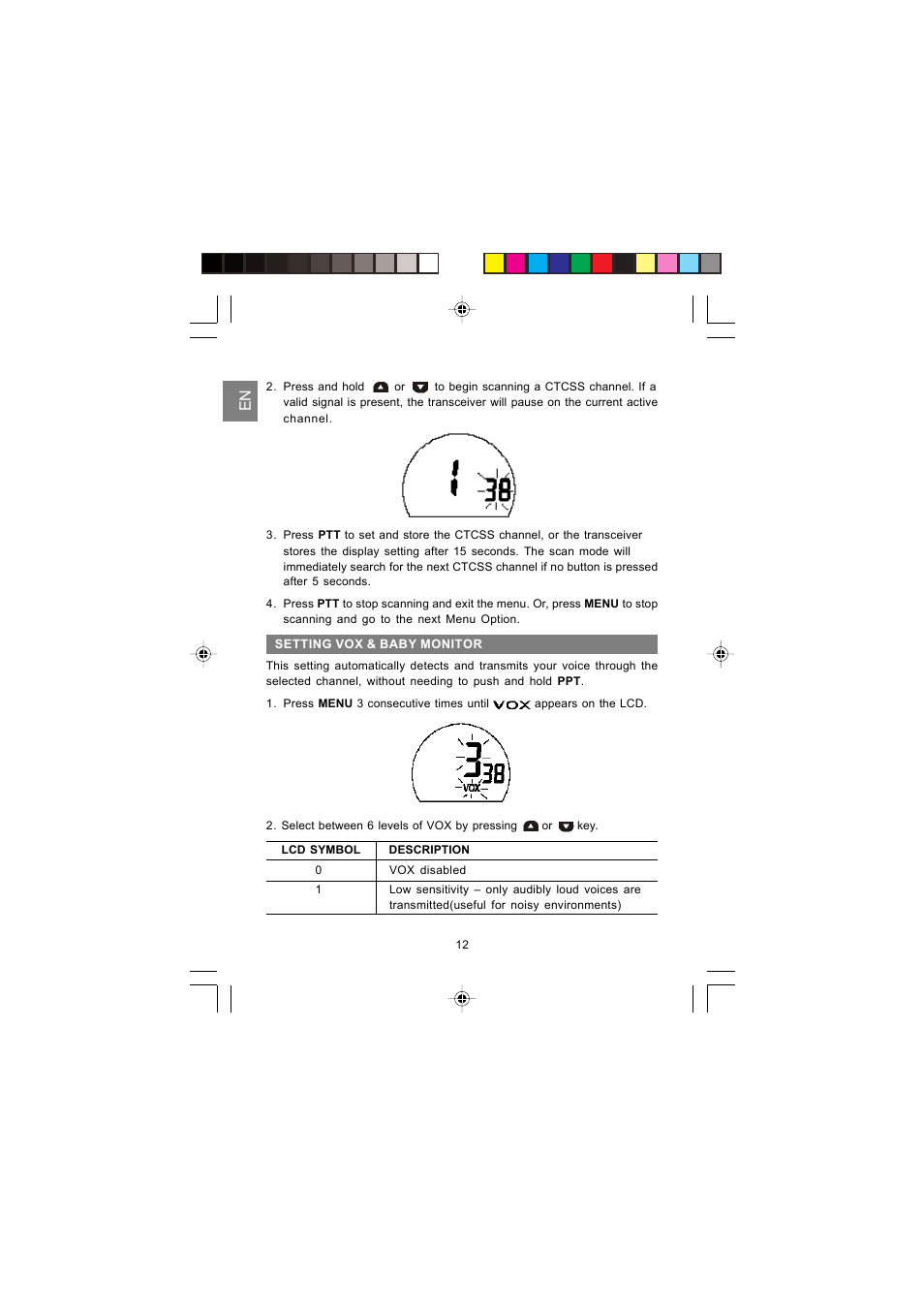 Oregon Scientific PMR RADIO TRANSCEIVER TP380 User Manual | Page 12 / 20