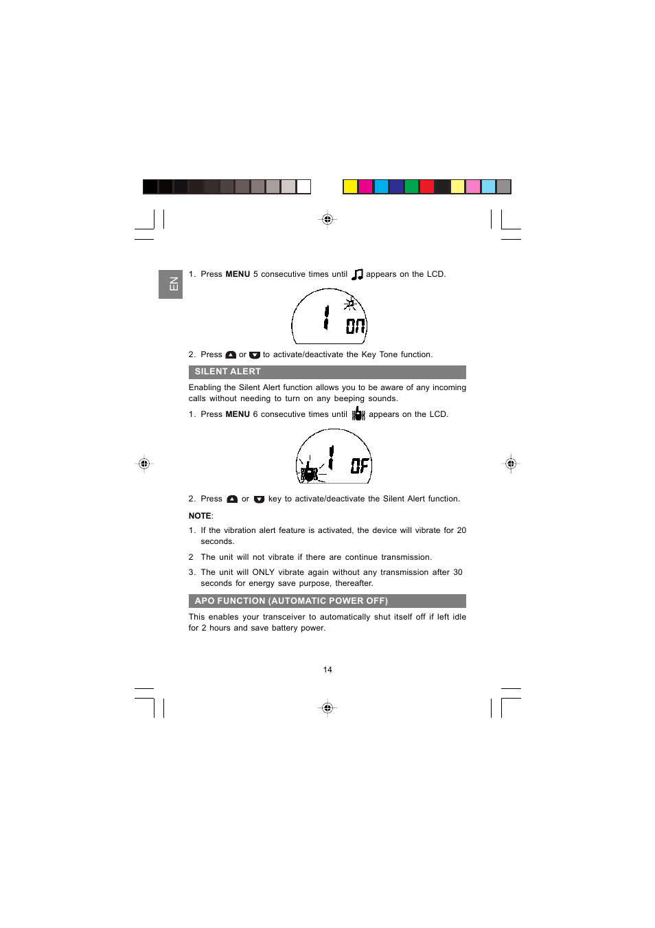 Oregon Scientific PMR RADIO TRANSCEIVER TP380 User Manual | Page 14 / 20