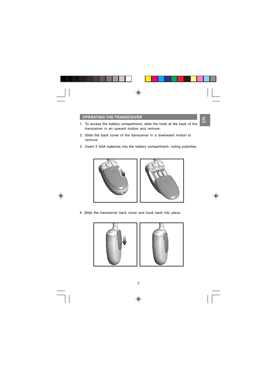 Oregon Scientific PMR RADIO TRANSCEIVER TP380 User Manual | Page 7 / 20