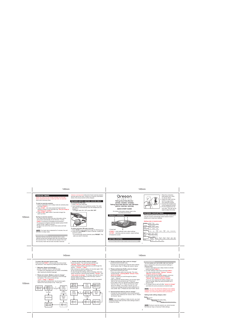 Oregon Scientific AH310 User Manual | 1 page