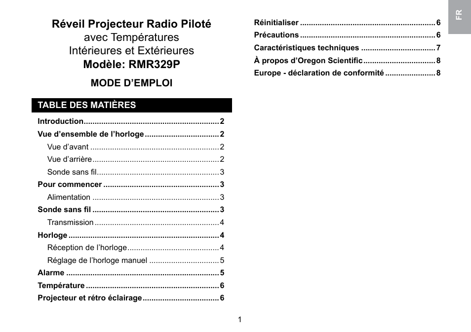 Oregon Scientific RMR329P User Manual | Page 25 / 65