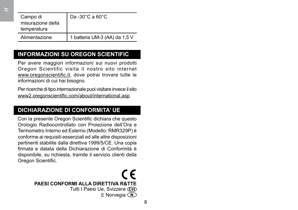 Oregon Scientific RMR329P User Manual | Page 40 / 65