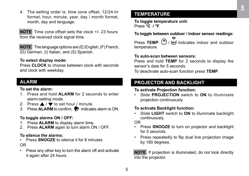 Oregon Scientific RMR329P User Manual | Page 6 / 65
