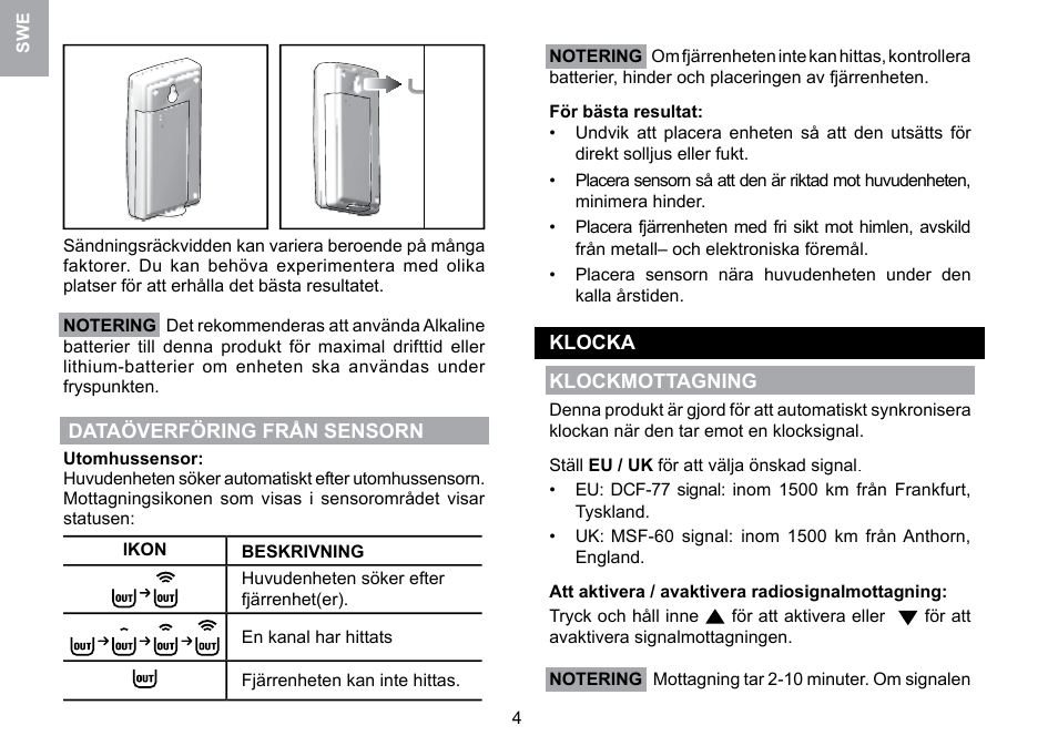Oregon Scientific RMR329P User Manual | Page 60 / 65