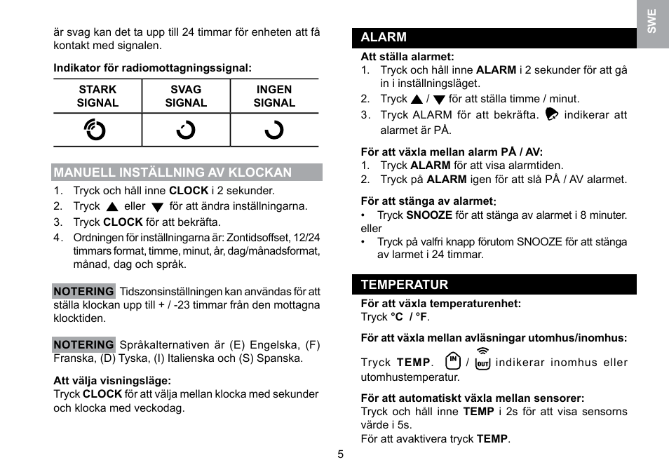 Oregon Scientific RMR329P User Manual | Page 61 / 65