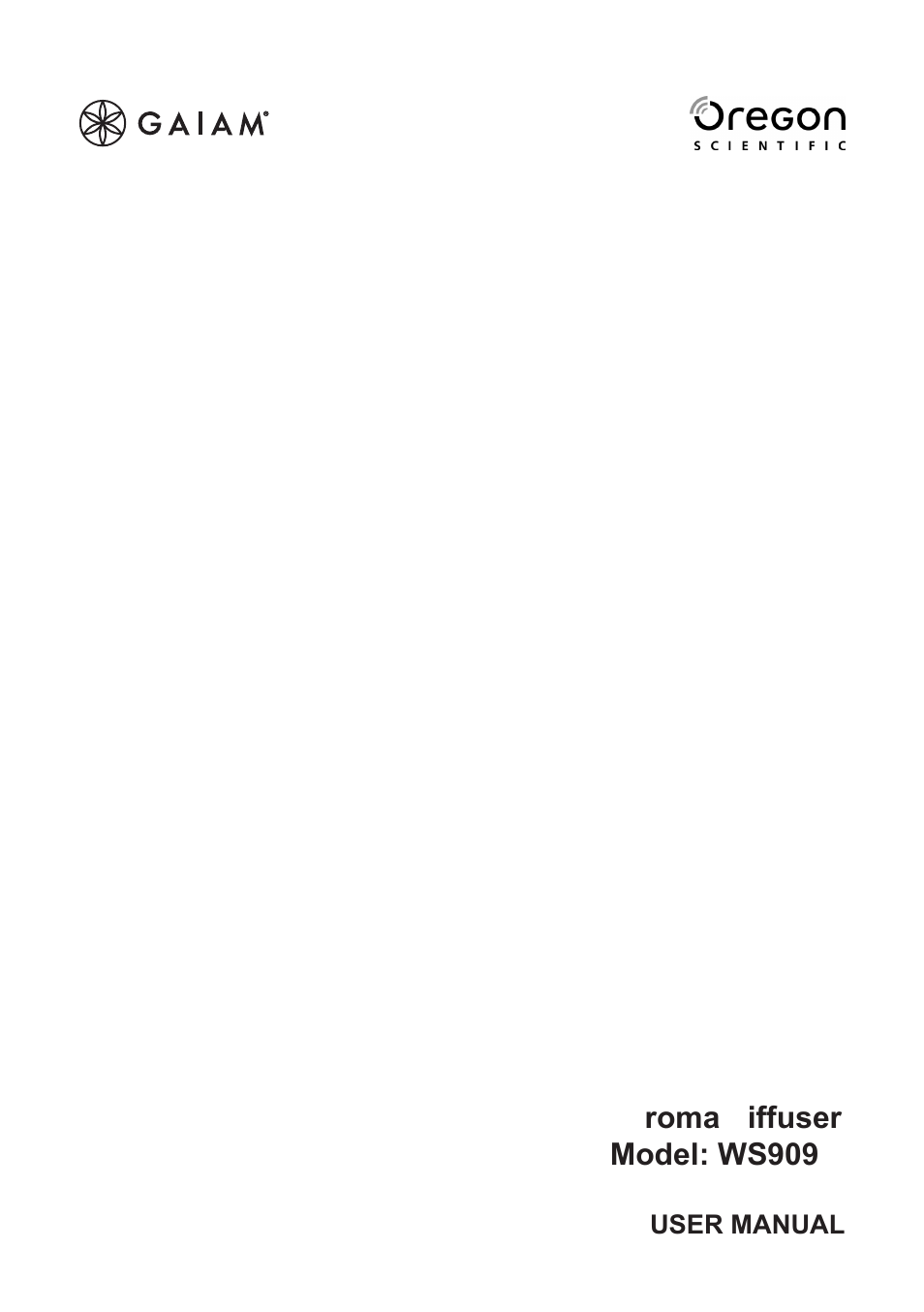 Oregon Scientific Roma Iffuser WS909 User Manual | 7 pages