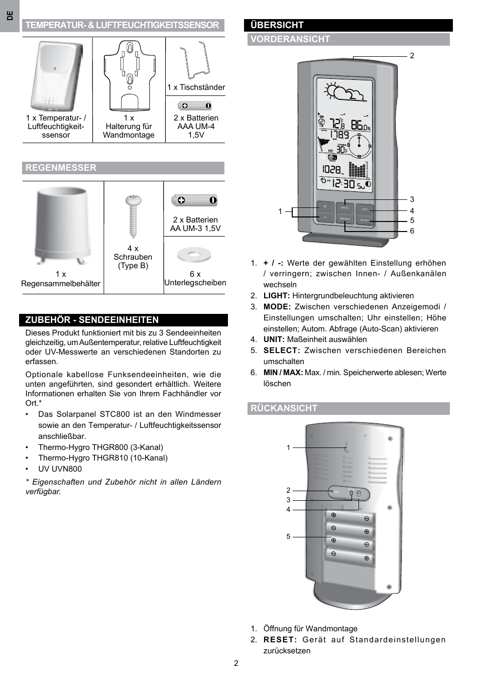 Oregon Scientific WMR80 User Manual | Page 25 / 88